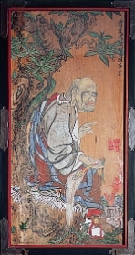 f24060644〇十六羅漢 拓本 第4．蘇頻陀尊者（すひんだそんじゃ
