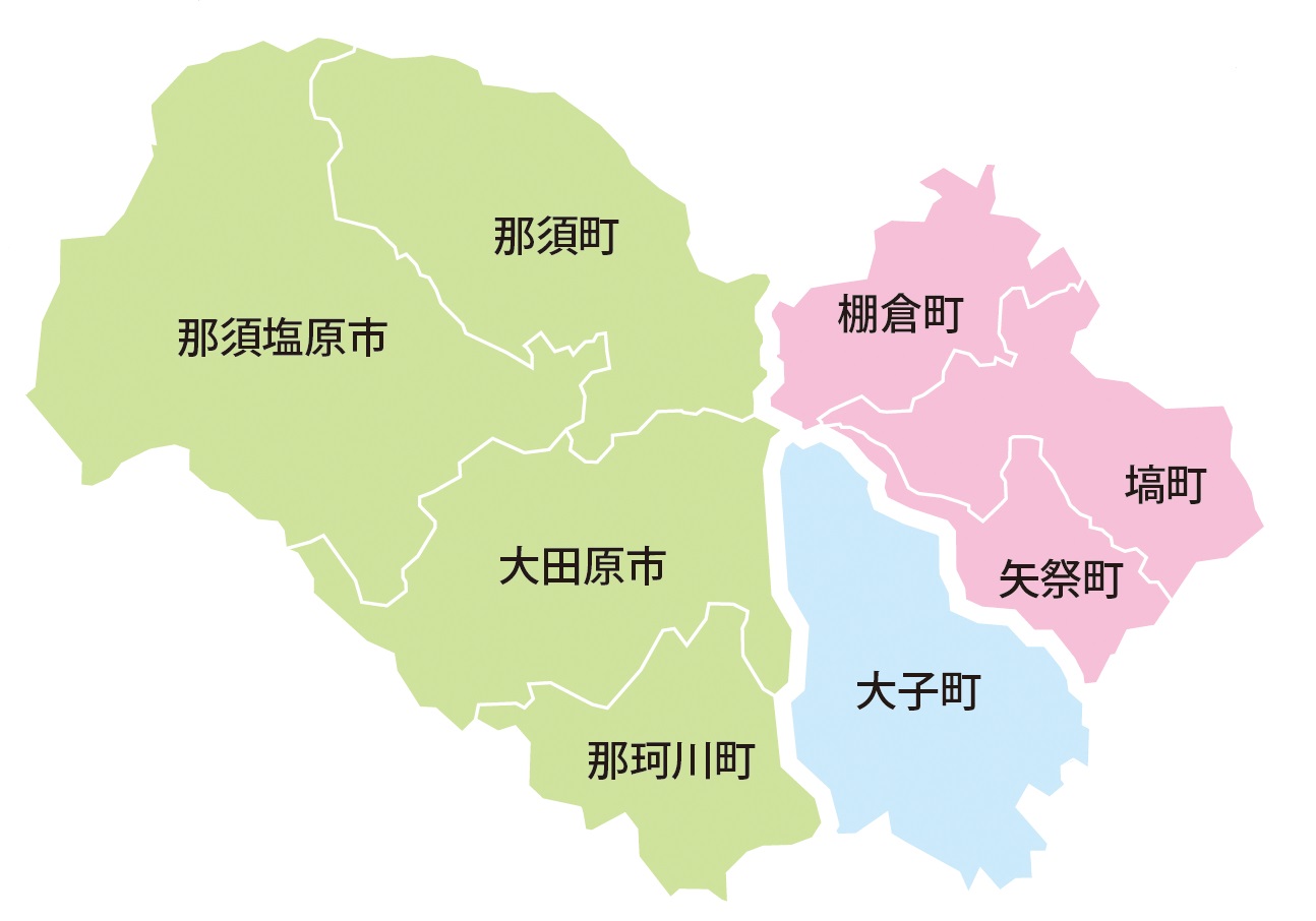 八溝定住圏域図