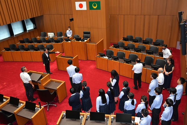 議場見学1（黒羽高校）