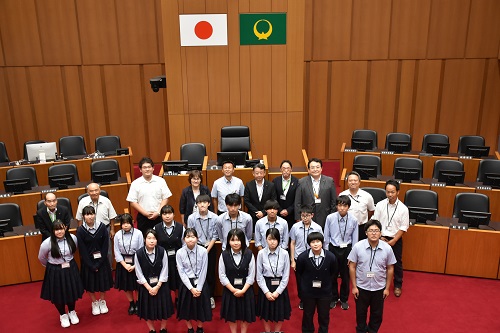 議場見学2（黒羽高校）